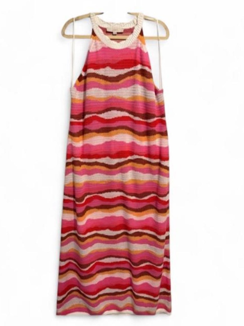 LOFT Multicolor Striped Maxi Dress